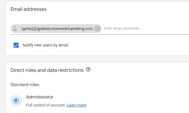 Add admin users